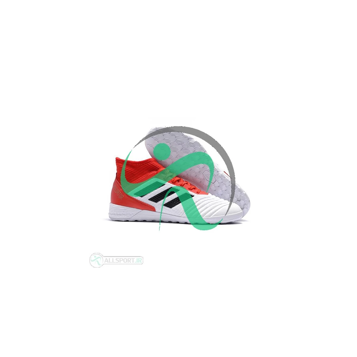 کفش فوتسال آدیداس پردیتور قرمز سفید Adidas Predator