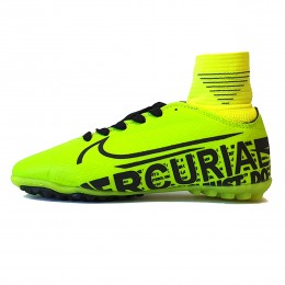 کفش چمن مصنوعی سایز کوچک نایک مرکوریال ساقدار فسفری Nike Mercurial