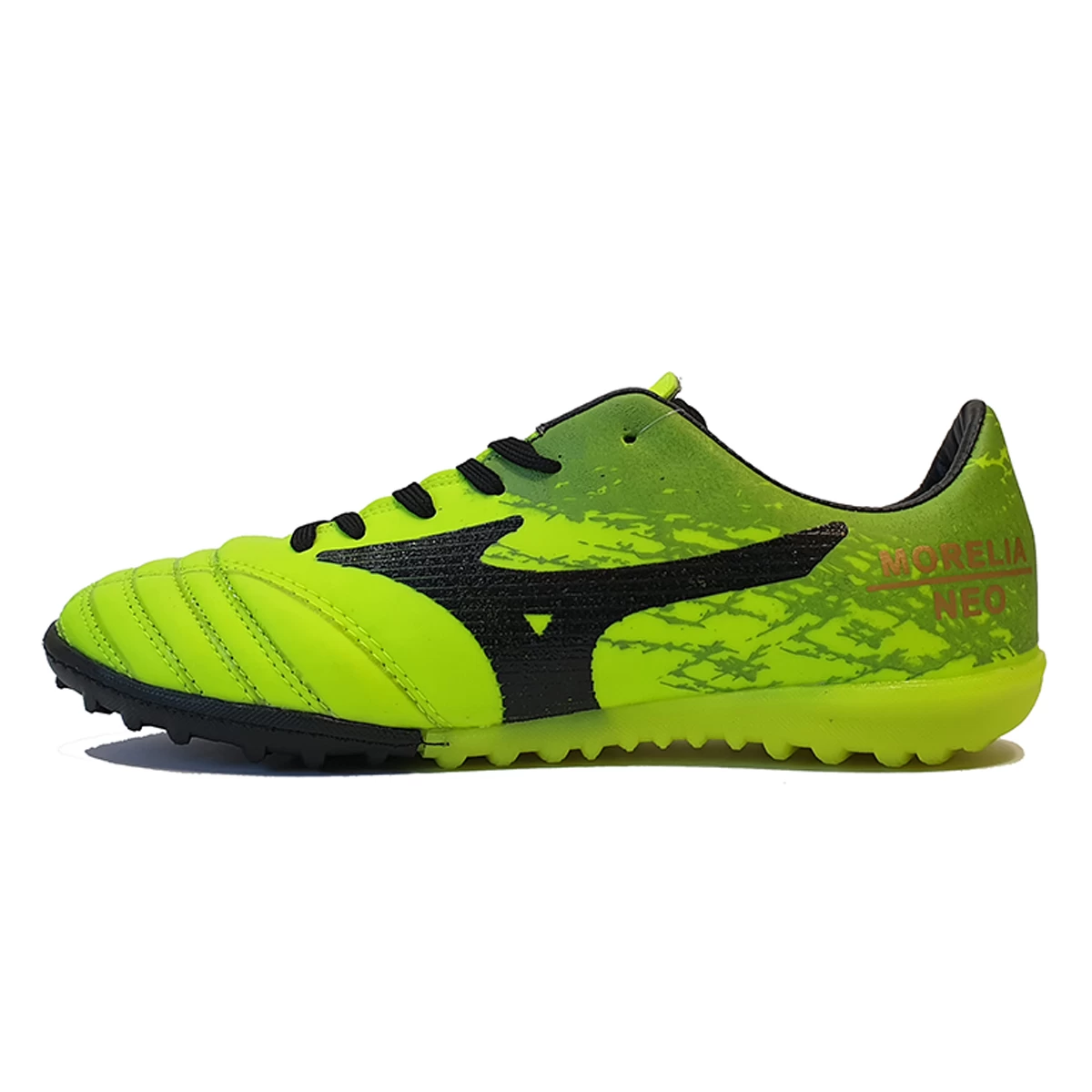 کفش چمن مصنوعی میزانو ساقدار فسفری مشکی Mizuno Morelia Neo