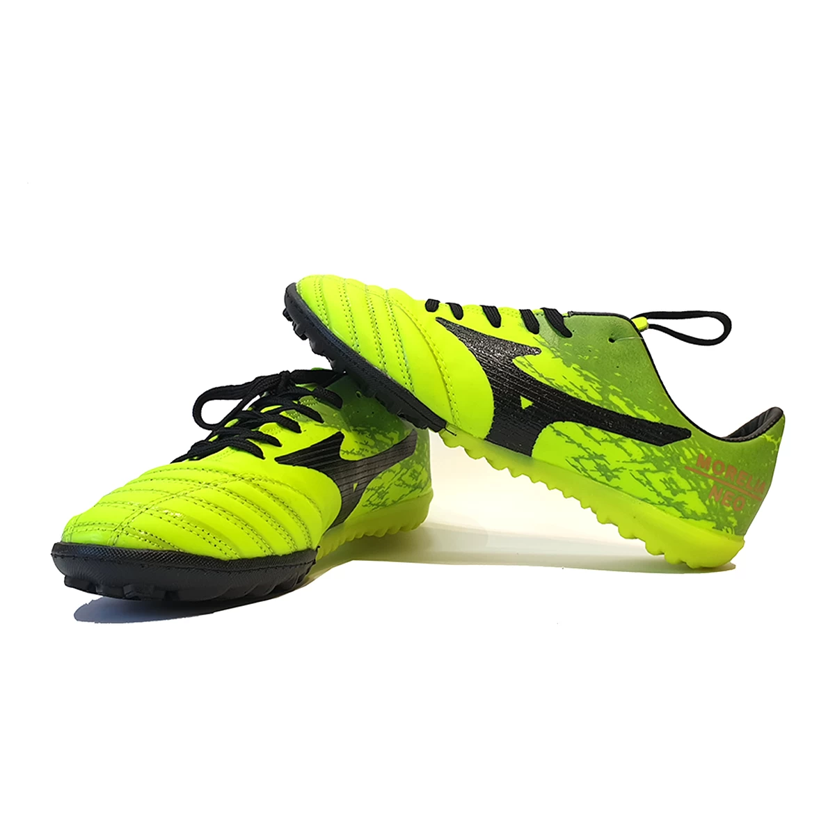 کفش چمن مصنوعی میزانو ساقدار فسفری مشکی Mizuno Morelia Neo