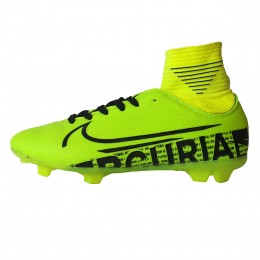 کفش فوتبال نایک مرکوریال ساقدار طرح اصلی فسفری مشکی  Nike Mercurial 2019