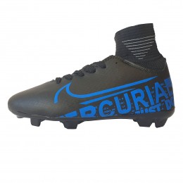 کفش فوتبال نایک مرکوریال ساقدار طرح اصلی مشکی آبی Nike Mercurial 2019