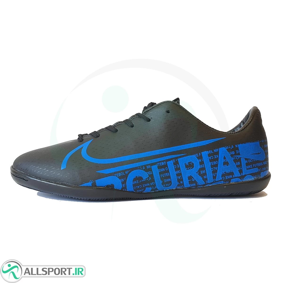 کفش فوتسال نایک مرکوریال طرح اصلی مشکی آبی Nike Mercurial 2019