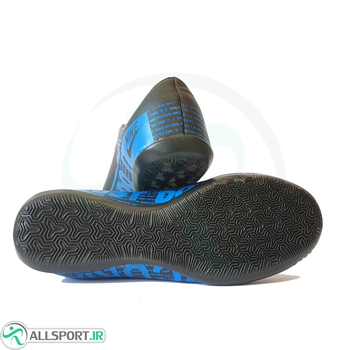 کفش فوتسال نایک مرکوریال طرح اصلی مشکی آبی Nike Mercurial 2019