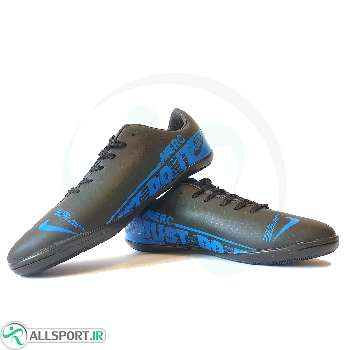 کفش فوتسال نایک مرکوریال طرح اصلی مشکی آبی Nike Mercurial 2019