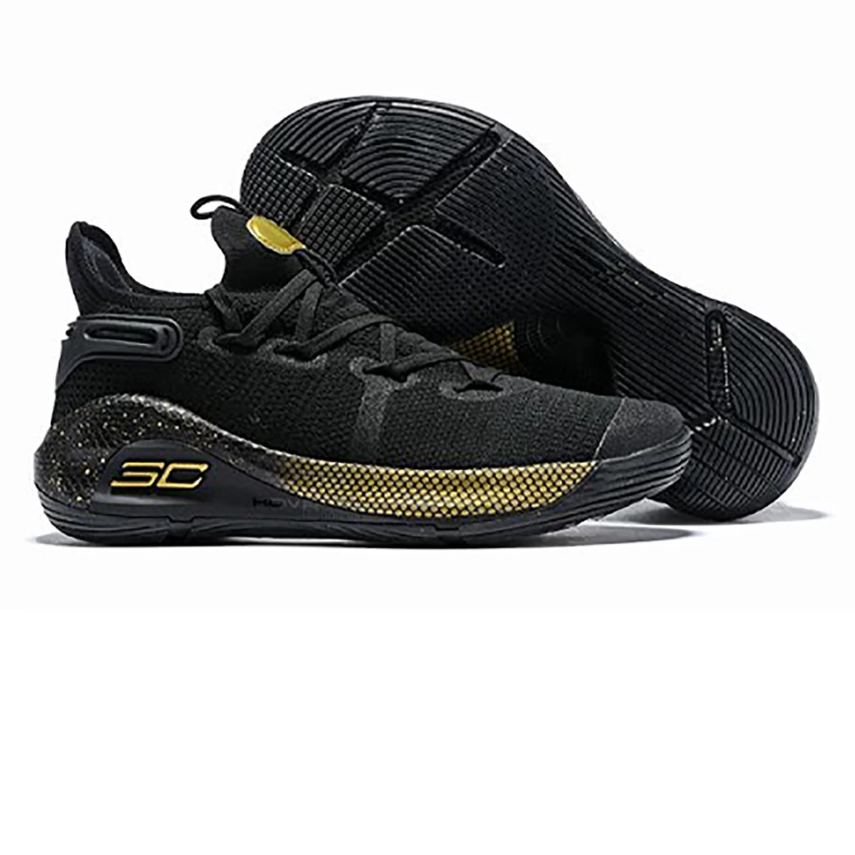کفش بسکتبال آندر آمور مشکی طلاییUnder Armour Curry 6 Black Gold