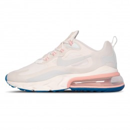کتانی رانینگ زنانه نایک ایرمکس طرح اصلی سفید صورتی Nike Air Max 270 React