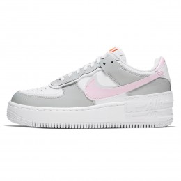 کتانی رانینگ زنانه نایک طرح اصلی صورتی خاکستری Nike Air Force 1 Shadow GreyPink