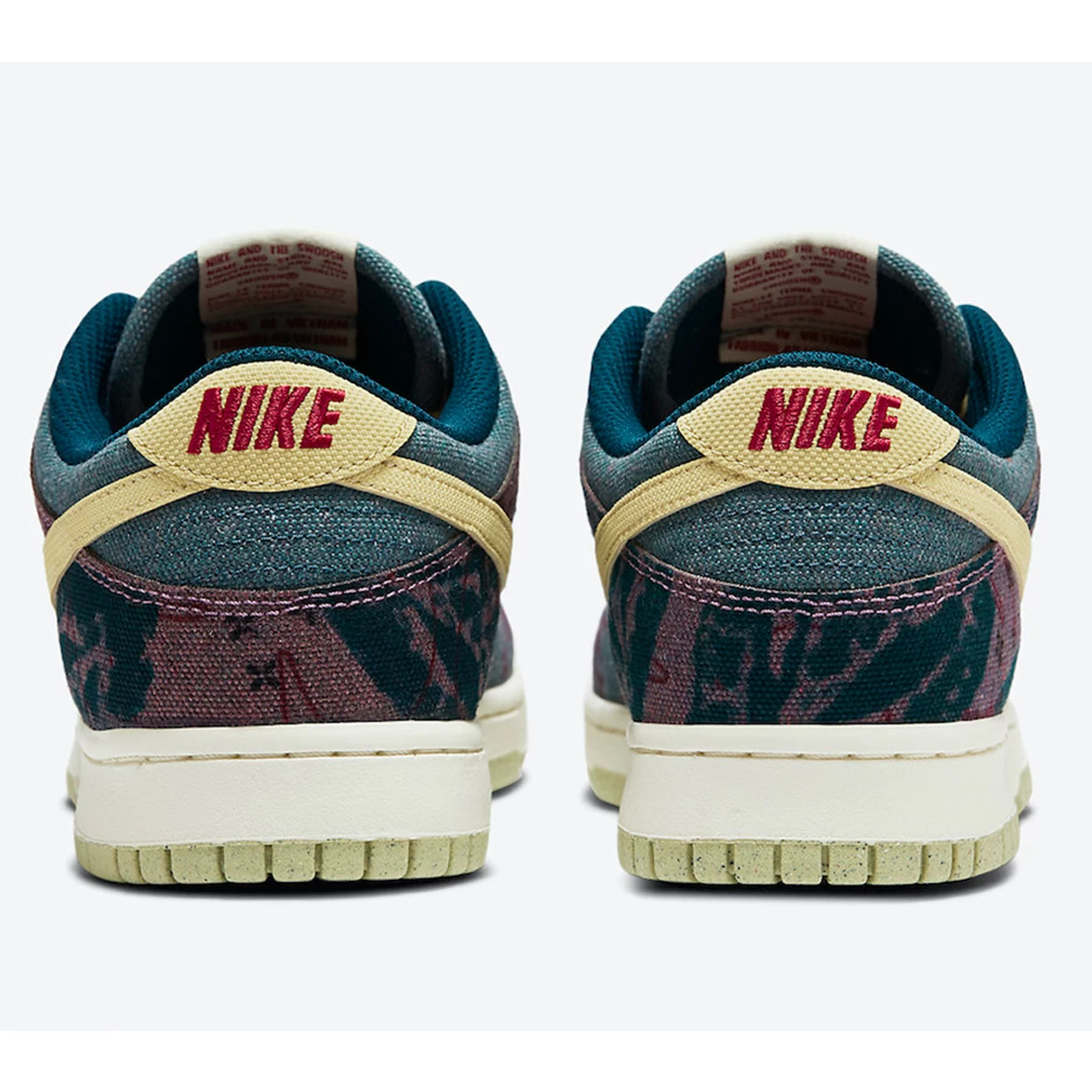 کتانی رانینگ نایک زنانه طرح اصلی Nike Dunk Low Community Garden