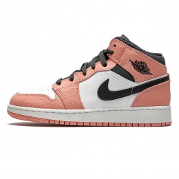 کتانی رانینگ زنانه نایک ایرجردن صورتی Nike Jordan 1 Mid Pink Quartz