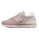 کتانی رانینگ زنانه نیوبالانس طرح اصلی صورتی طوسی New Balance 574 Sneakers Pink Grey