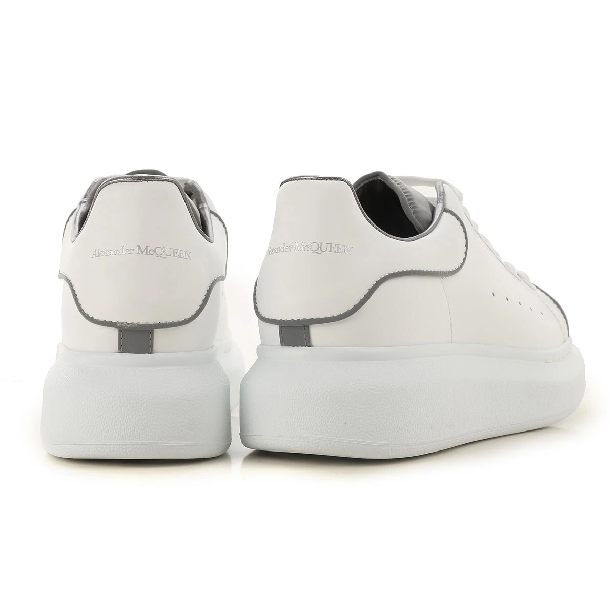 کتانی رانینگ زنانه الکساندر طرح اصلی سفید مشکی Alexander Mcqueen Raised Sole White Black Sneaker