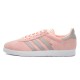 کتانی رانینگ زنانه آدیداس طرح اصلی صورتی طوسی Adidas Gazelle Pink Grey