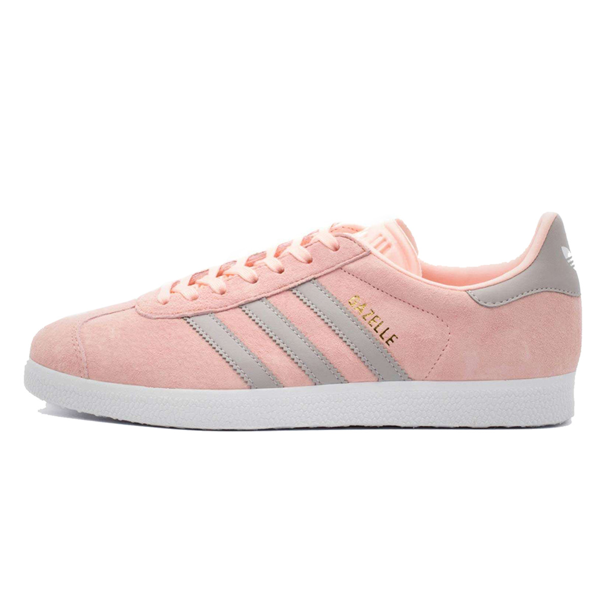 کتانی رانینگ زنانه آدیداس طرح اصلی صورتی طوسی Adidas Gazelle Pink Grey
