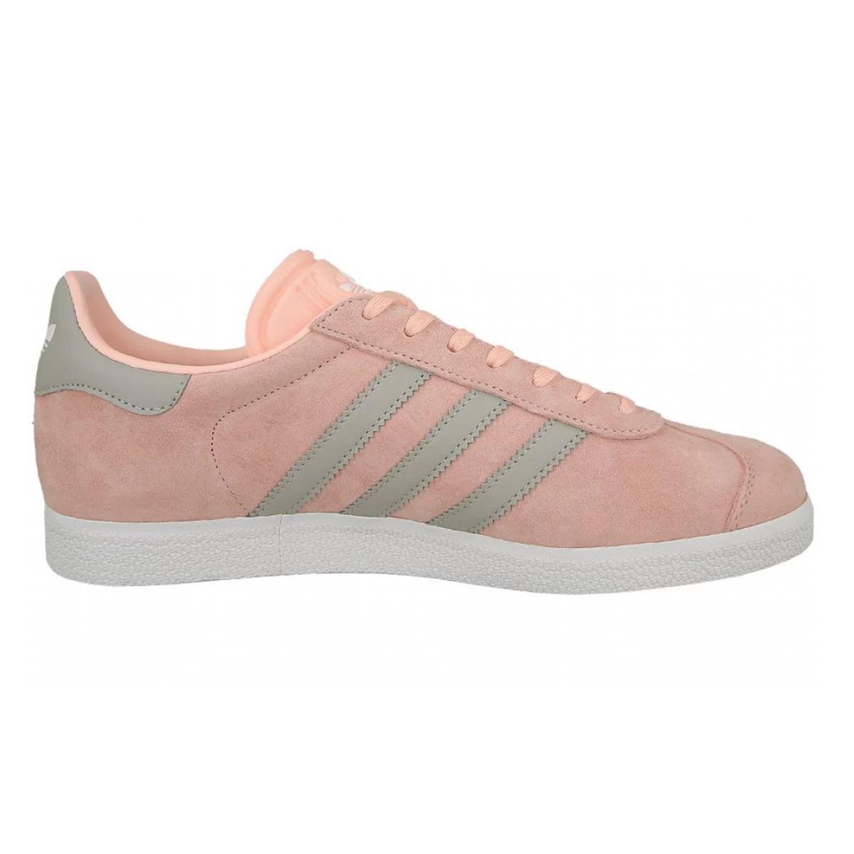 کتانی رانینگ زنانه آدیداس طرح اصلی صورتی طوسی Adidas Gazelle Pink Grey