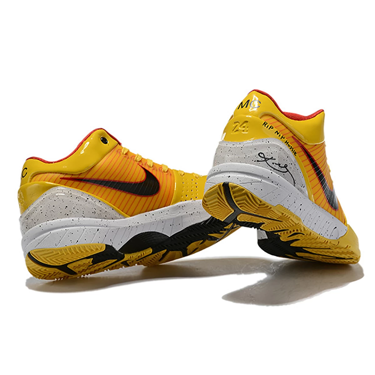 کفش بسکتبال نایک طرح اصلی Nike Zoom Kobe 4 Yellow Black White