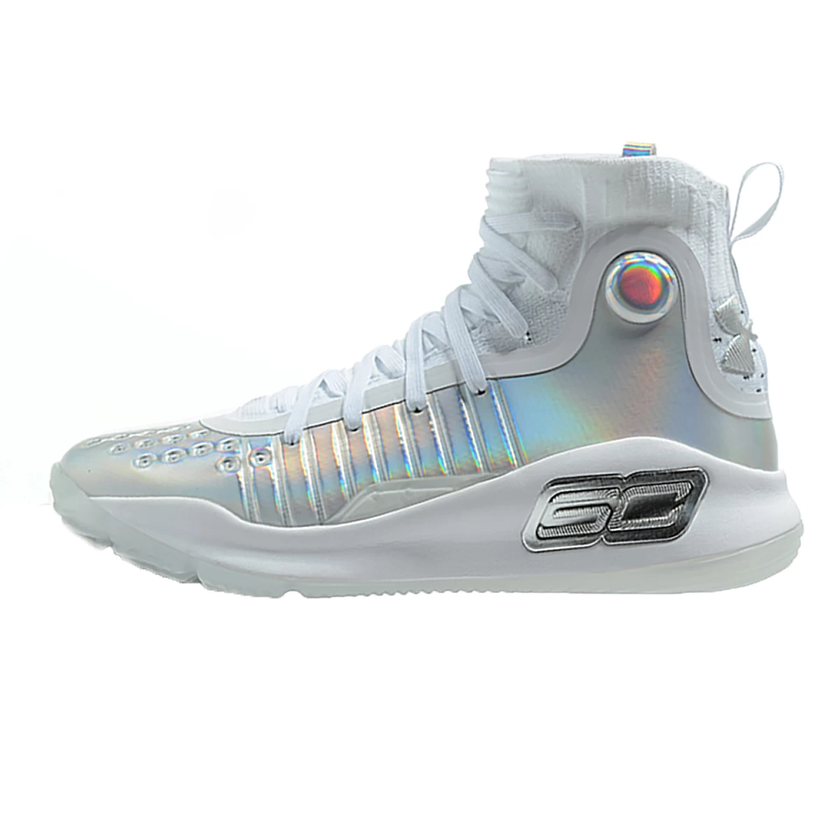 کفش بسکتبال آندر آرمور طرح اصلی Under Armour Curry 4 Prism White Metallic Silver