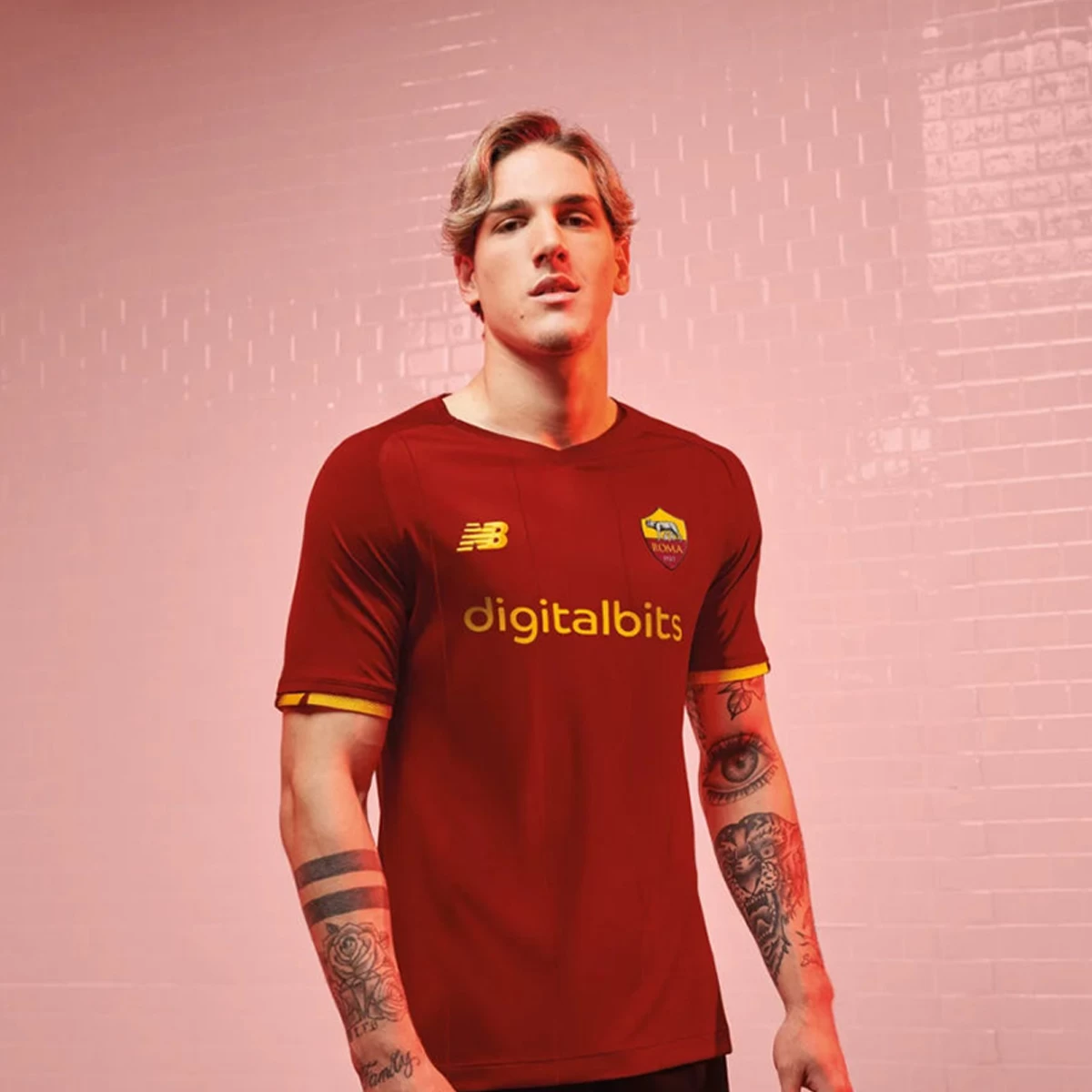 لباس اول آ اس رم As Roma 2021-22 Home Soccer Jersey