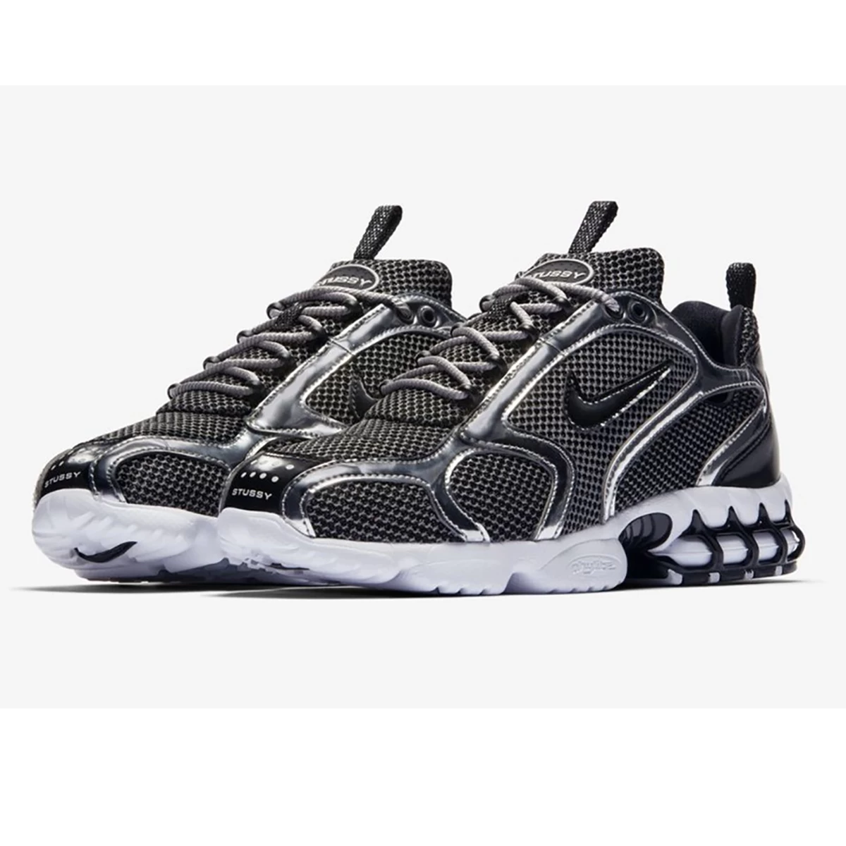 کتانی رانینگ مردانه نایک Nike Air Zoom Spiridon Cage 2 Black White
