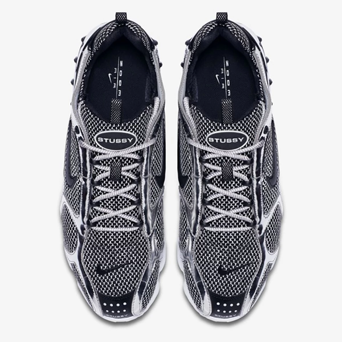 کتانی رانینگ مردانه نایک Nike Air Zoom Spiridon Cage 2 Black White