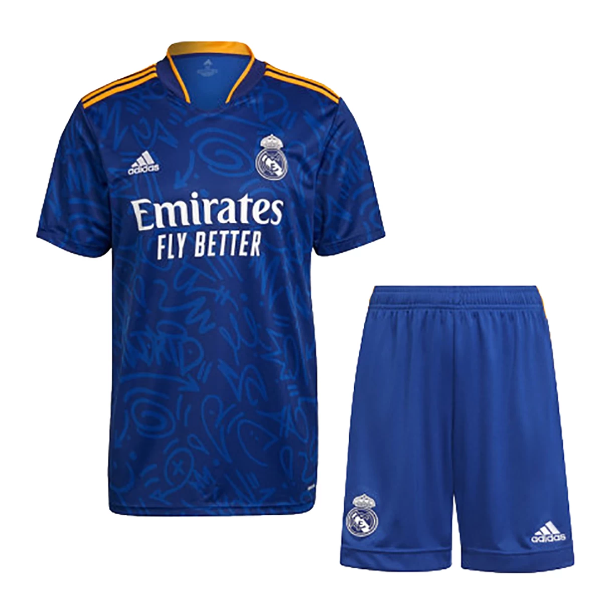 لباس شورت دوم رئال مادریدReal Madrid 2021-22 Away Soccer Jersey Kit Shirt Short