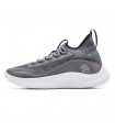 کفش بسکتبال مردانه اندرارمور طرح اصلی Under Armour Curry 8 Grey White