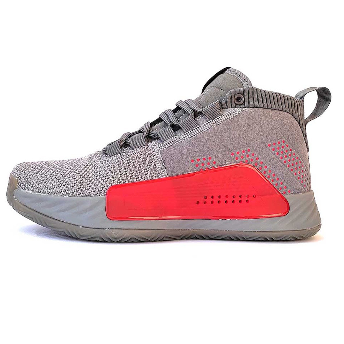 کفش بسکتبال مردانه آدیداس طرح اصلی Adidas Dame 5 Grey Red