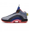کفش بسکتبال نایک طرح اصلی Nike Air Jordan 35 Grey Blue Red