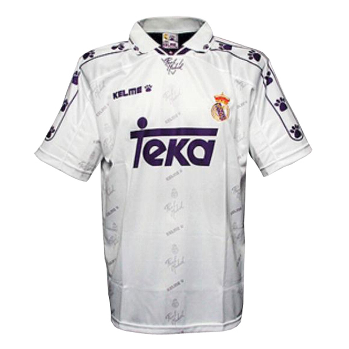 لباس کلاسیک رئال مادرید Real Madrid 1994-95 Retro Home Soccer Jersey