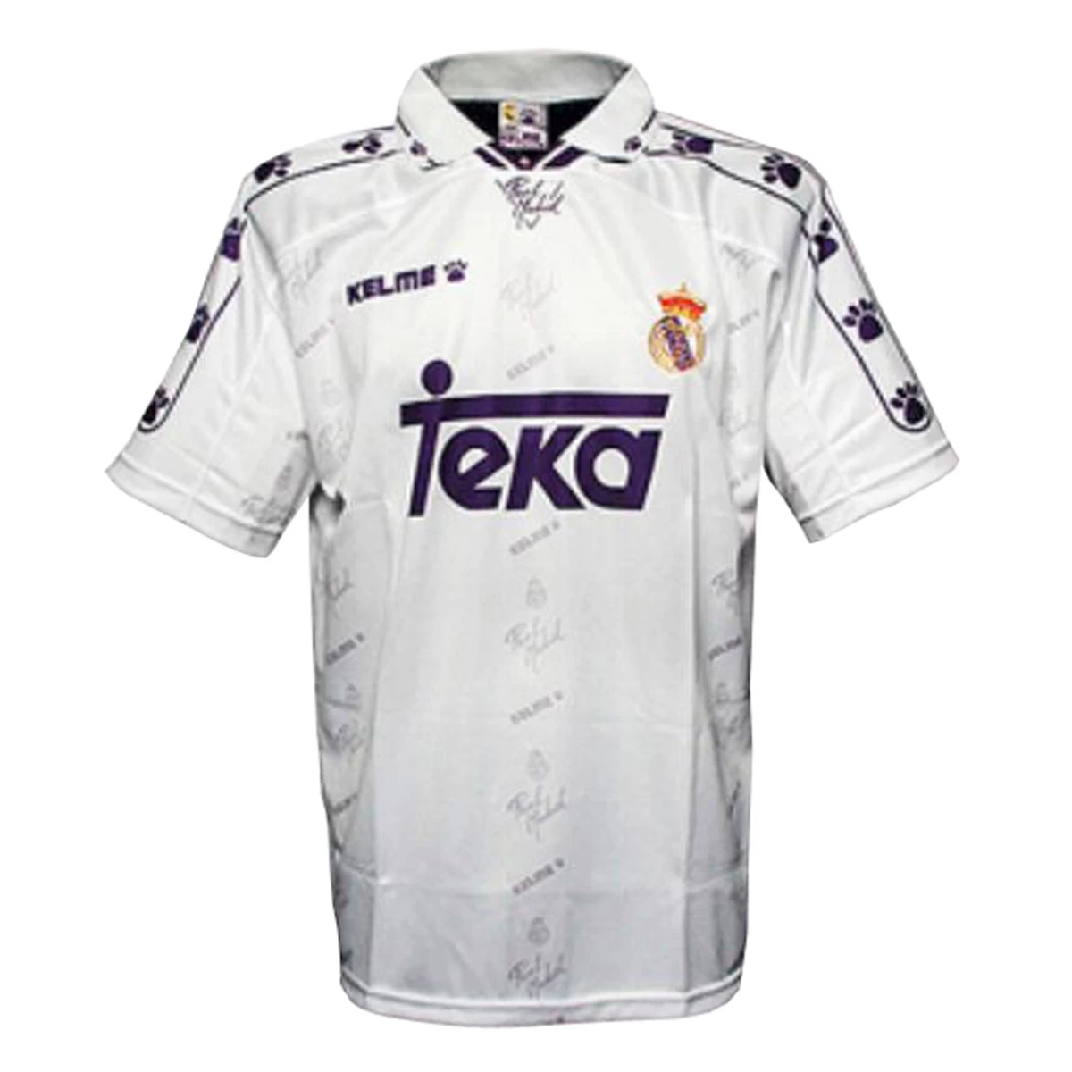لباس کلاسیک رئال مادرید Real Madrid 1994-95 Retro Home Soccer Jersey