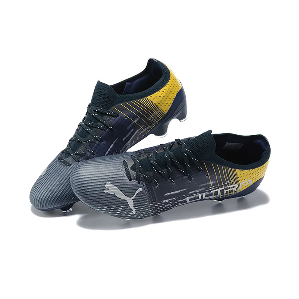 کفش فوتبال پوما الترا طرح اصلی Puma Ultra 1.3 FG AG yellow Blue