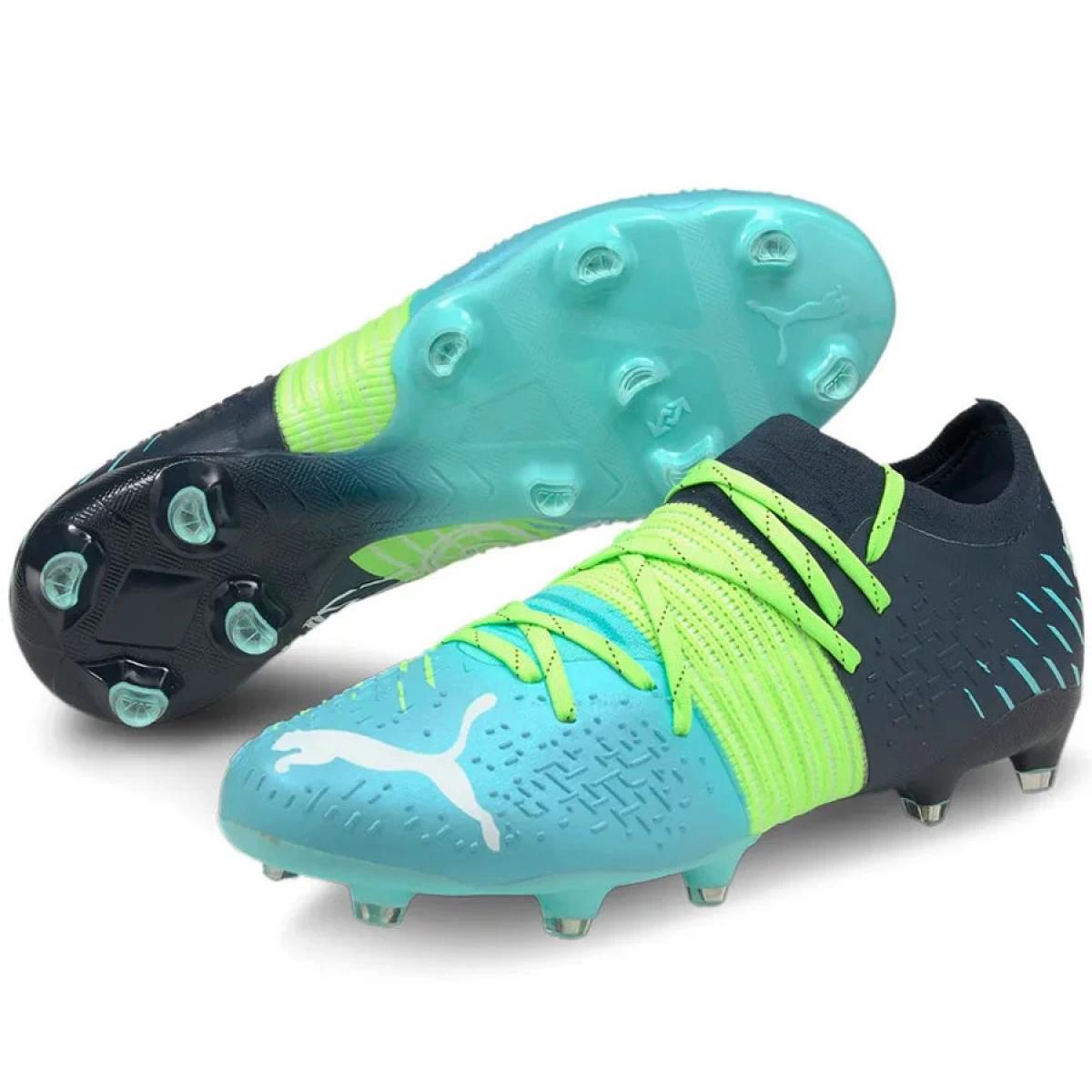کفش فوتبال پوما فیوچر طرح اصلی Puma Future Z 2.2 FG AG Blue Green