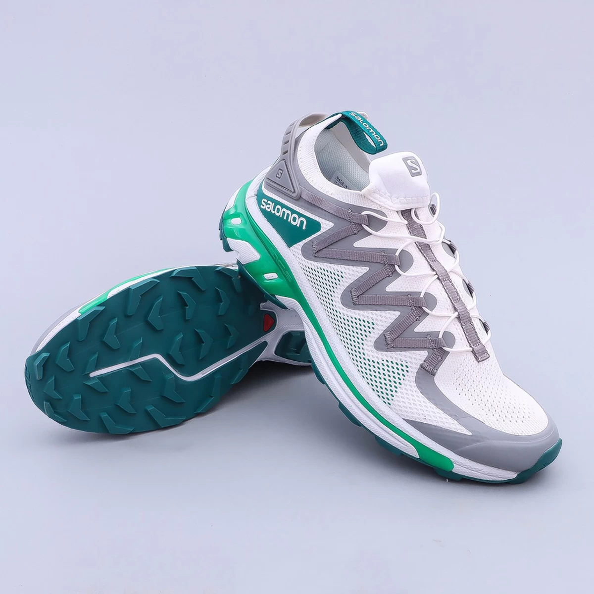 کتانی رانینگ مردانه سالومون طرح اصلی Salomon XT-Rush Grey Green