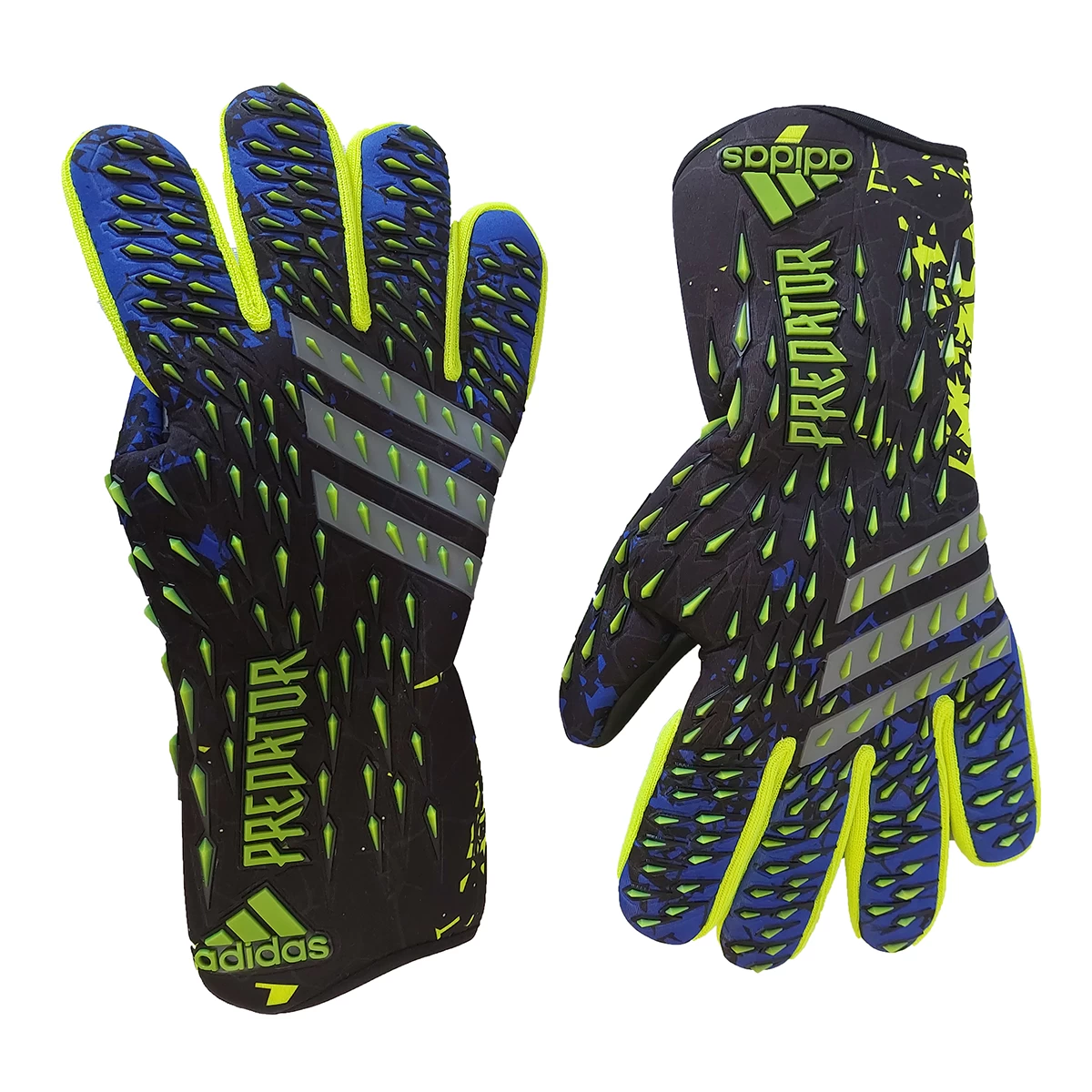 دستکش دروازه بانی آدیداس پردیتور طرح اصلی Adidas Predator Pro Goalkeeper Blue Yellow