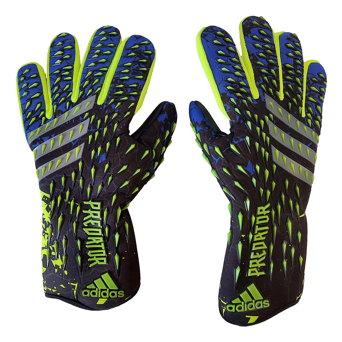 دستکش دروازه بانی آدیداس پردیتور طرح اصلی Adidas Predator Pro Goalkeeper Blue Yellow