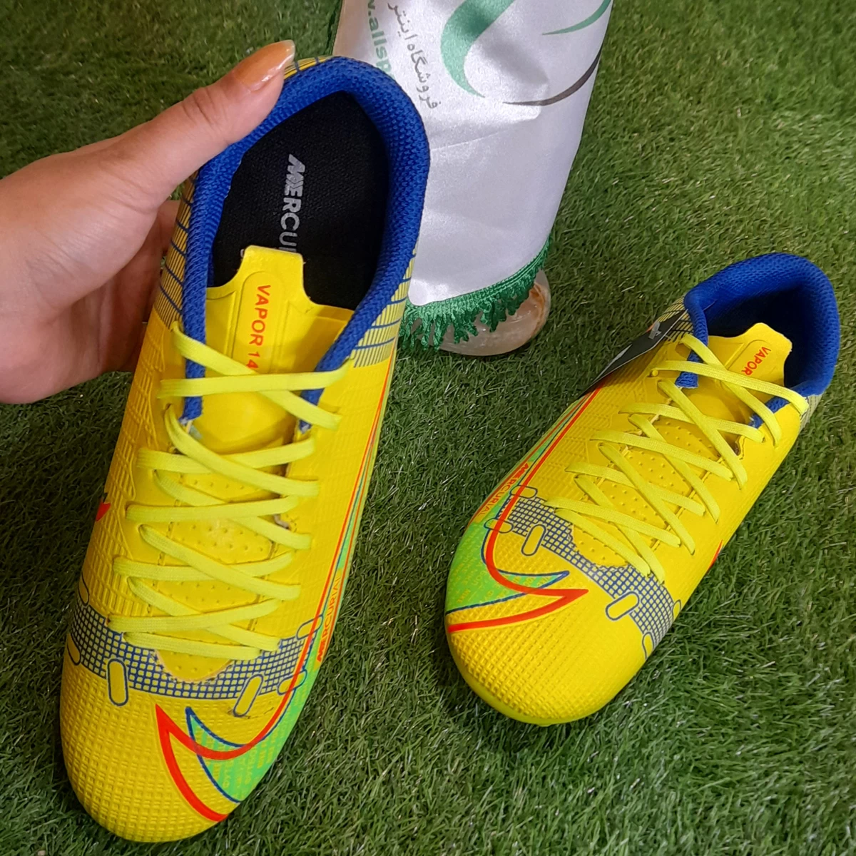 کفش فوتبال نایک مرکوریال طرح اصلی Nike Mercurial Yellow