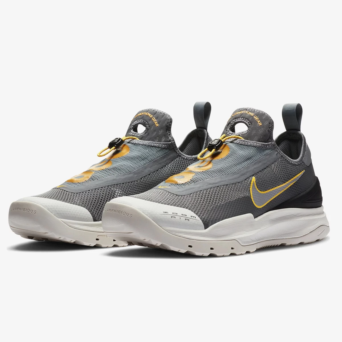 کفش بسکتبال نایک طرح اصلی Nike Acg Zoom Air Ao Grey Yellow