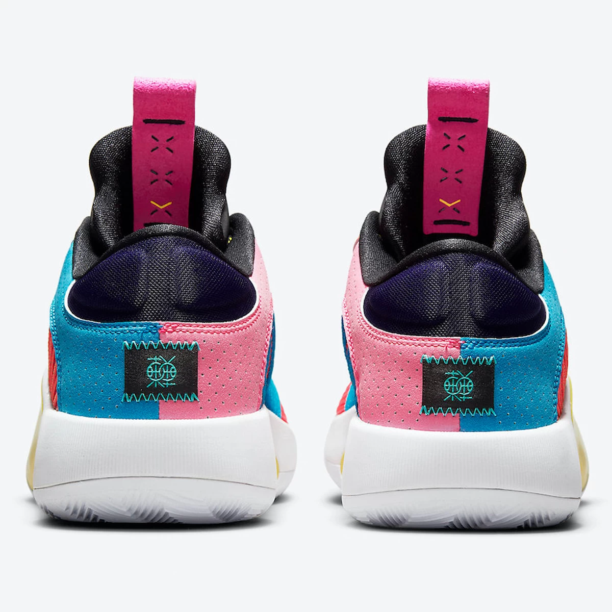 کفش بسکتبال نایک طرح اصلی Nike Air Jordan 35 Blue Red Yellow