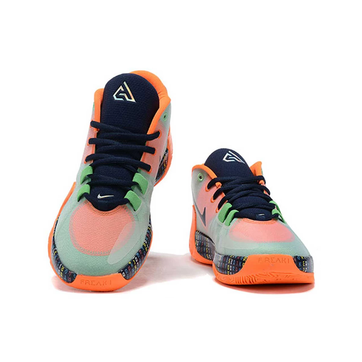 کفش بسکتبال نایک طرح اصلی Nike Zoom Freak 1 Green Orenge