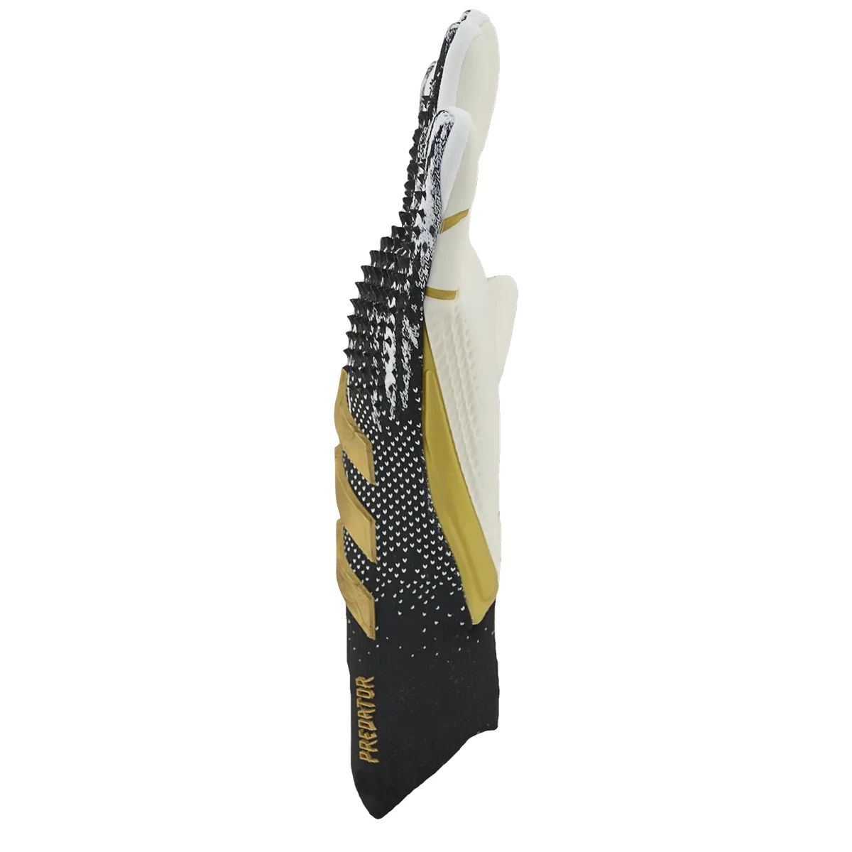 دستکش دروازه بانی آدیداس پردیتور طرح اصلی Adidas Goalkeeper Gloves Predator Pro Black White Gold Metallic