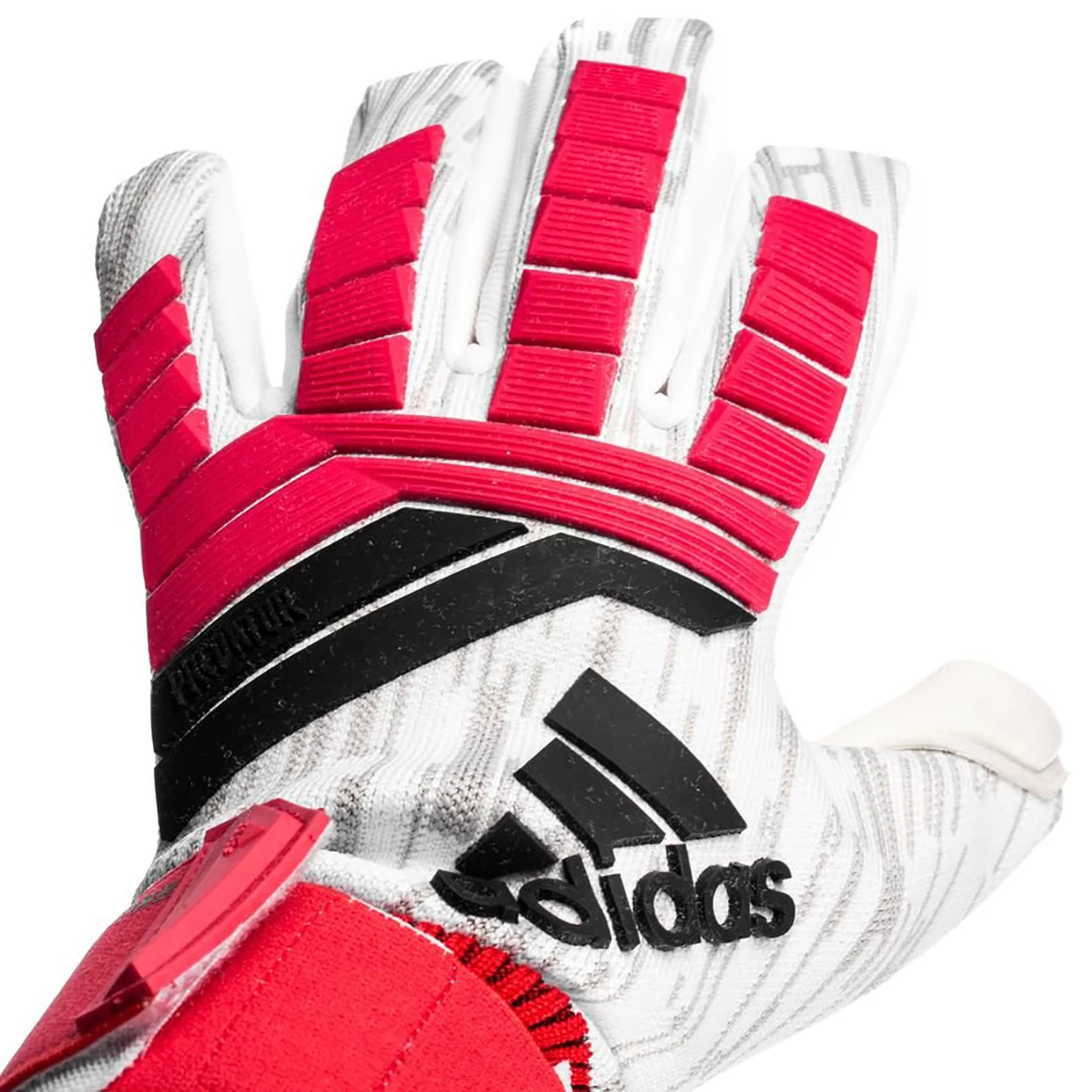 دستکش دروازه بانی آدیداس پردیتور طرح اصلی Adidas Goalkeeper Gloves Predator Trans Pro Red Real Coral Black White