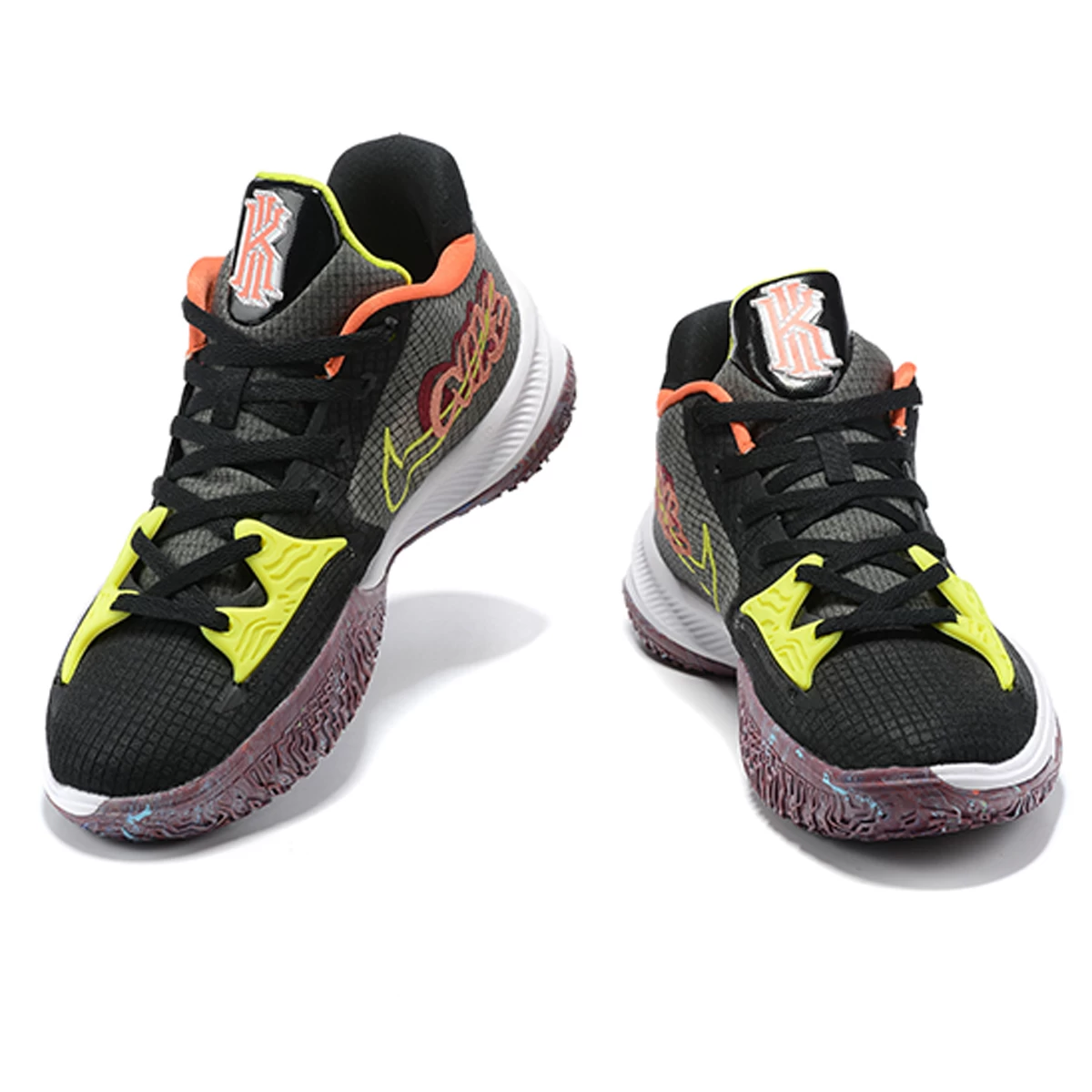 کفش بسکتبال مردانه نایک طرح اصلی Nike Kyrie 4 Low Grey Yellow
