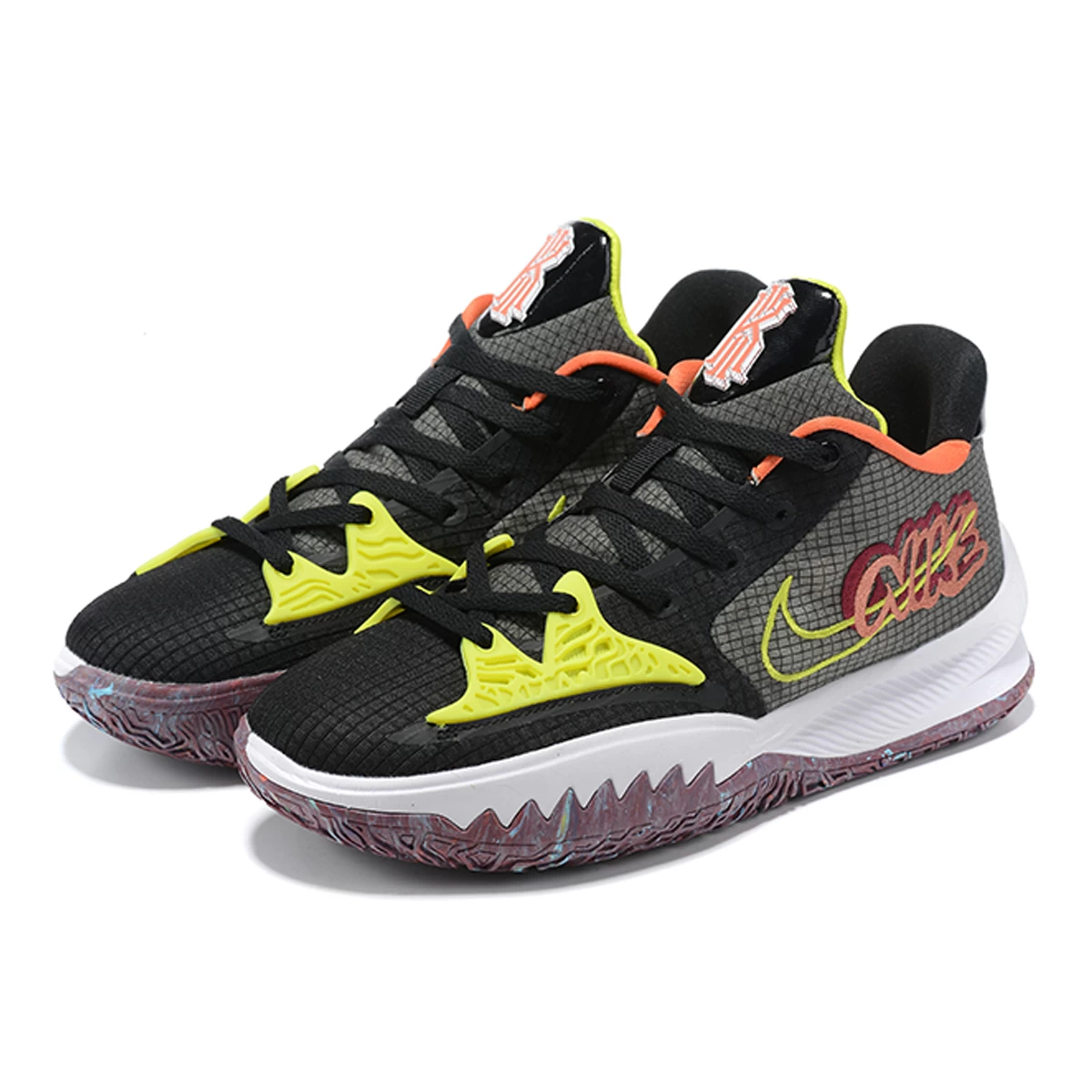 کفش بسکتبال مردانه نایک طرح اصلی Nike Kyrie 4 Low Grey Yellow