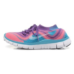کتانی رانینگ زنانه نایک فری فلای نیت Nike Free Flyknit Pink Purple Blue
