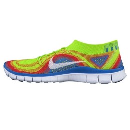 کتانی رانینگ زنانه نایک فری فلای نیت Nike Free Flyknit Red Blue