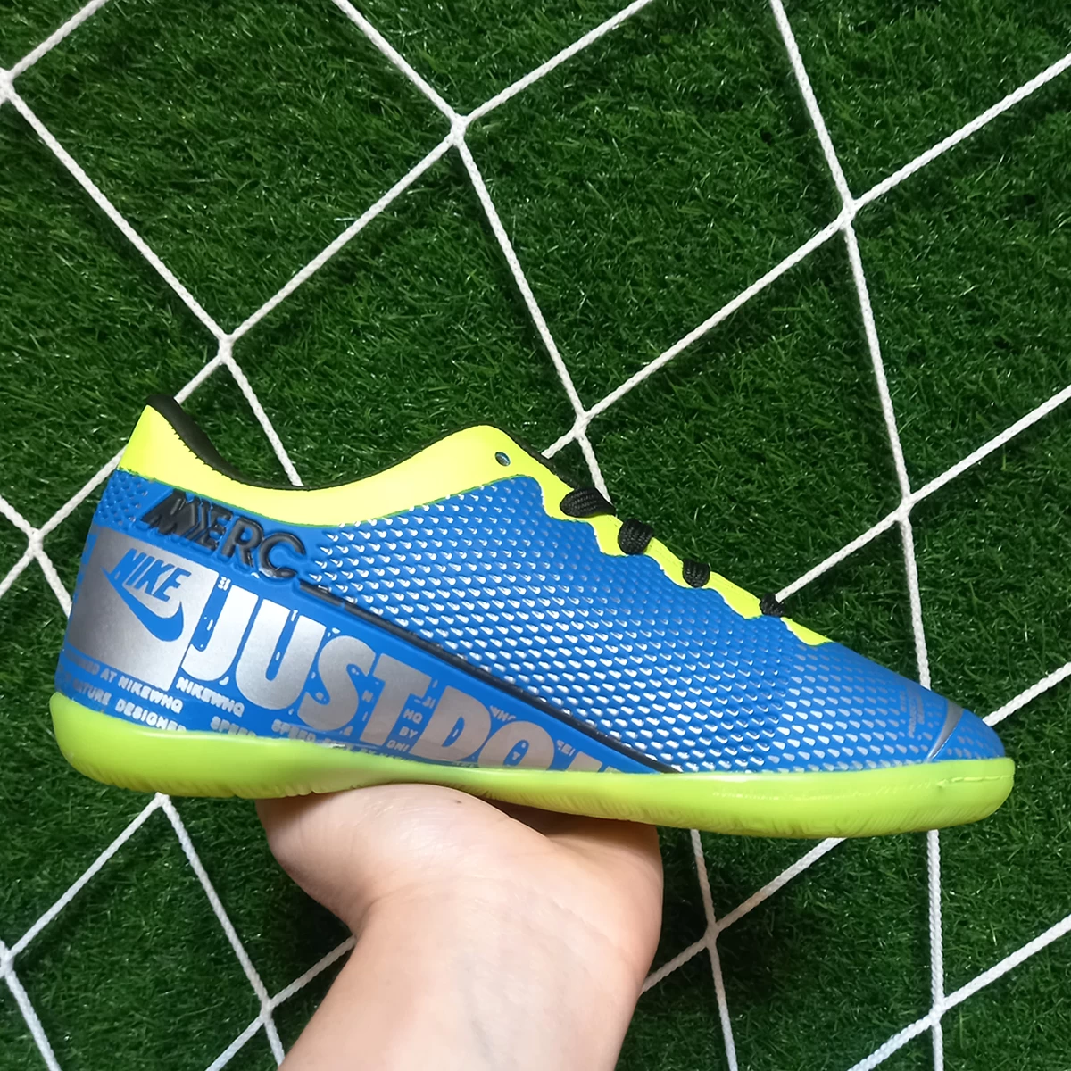 کفش فوتسال سایز کوچک نایک مرکوریال Nike Mercurial Blue