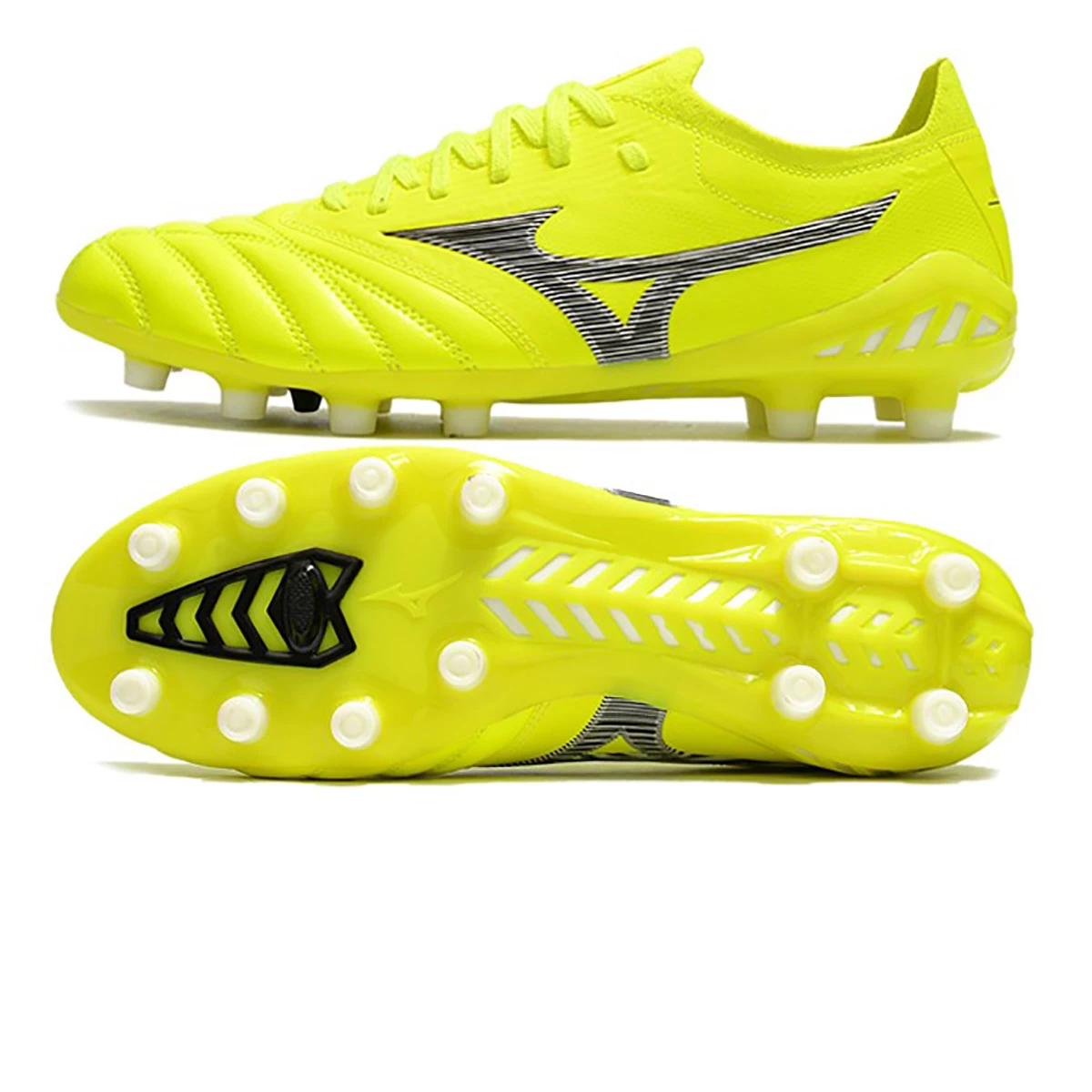 کفش فوتبال میزنو مورلیا طرح اصلی Mizuno Morelia  Neo lll Fg Yellow Black