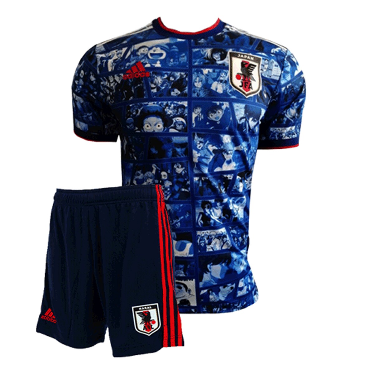 پیراهن شورت ویژه تیم ملی ژاپن Japan Soccer Jersey Kit Shirt Short