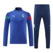ست نیم زیپ شلوار ایتالیا Italy Training 2022-23 Blue