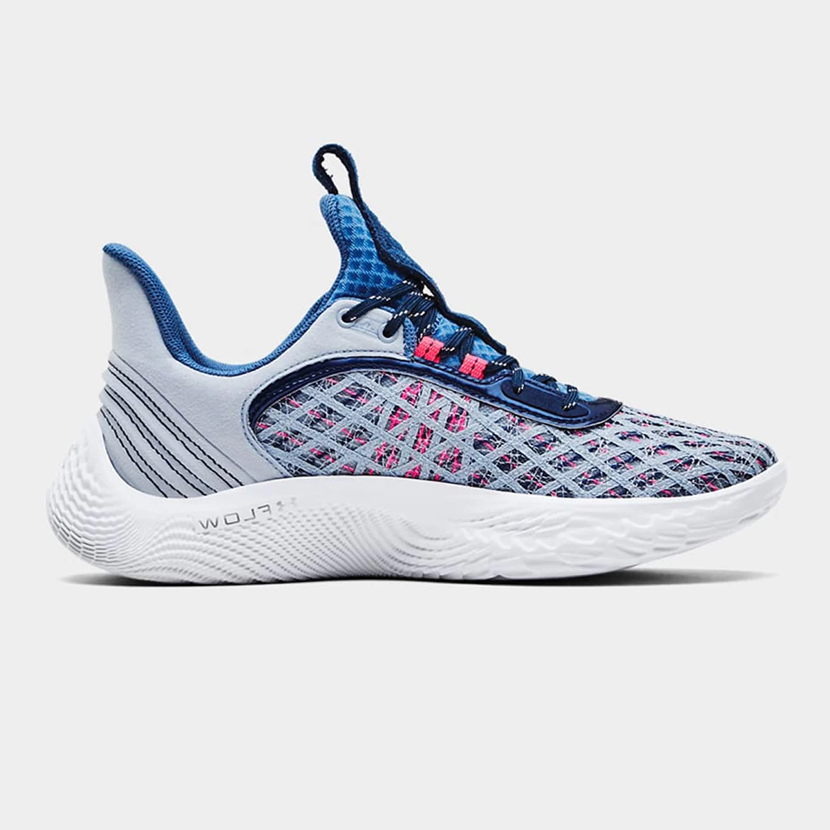 کفش بسکتبال مردانه آندر آرمور طرح اصلی Under Armour Curry 9  White Blue